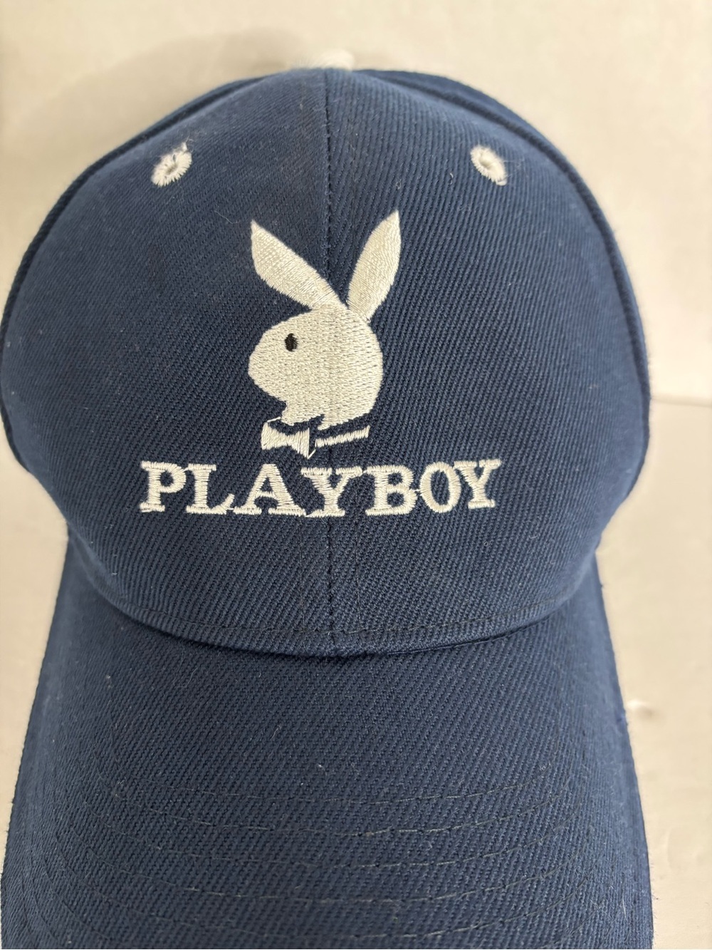 PLAYBOY Navy and White Bunny Logo Kids Cap